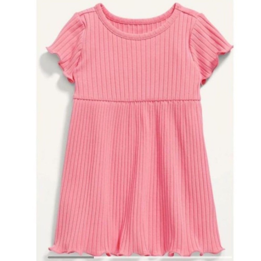 🍊5/$25 NWOT Old Navy Vibrant Coral Kids Dress size 6-12m